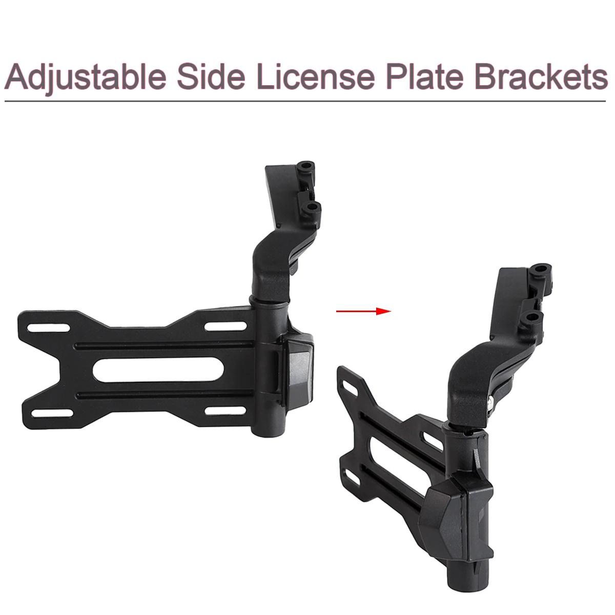 Support de plaque d'immatriculation réglable noir pour moto, pour Indian 2017 – 2023 Scout soixante 