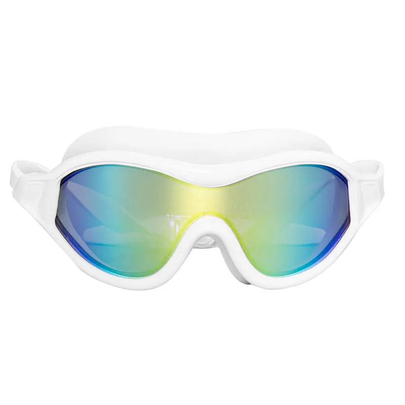 Lunettes de natation à grande monture pour femmes et hommes, nouvelle mode, HD, antibuée, fabricant