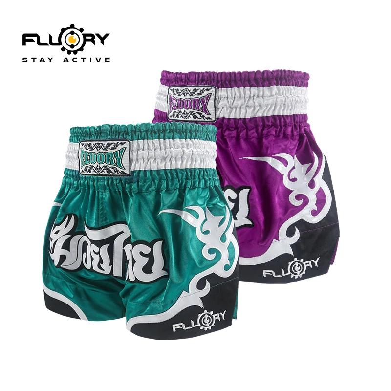 FLOURY Tai Shorts de boxe pour hommes et femmes Vêtements d'entraînement d'arts martiaux Pantalons d