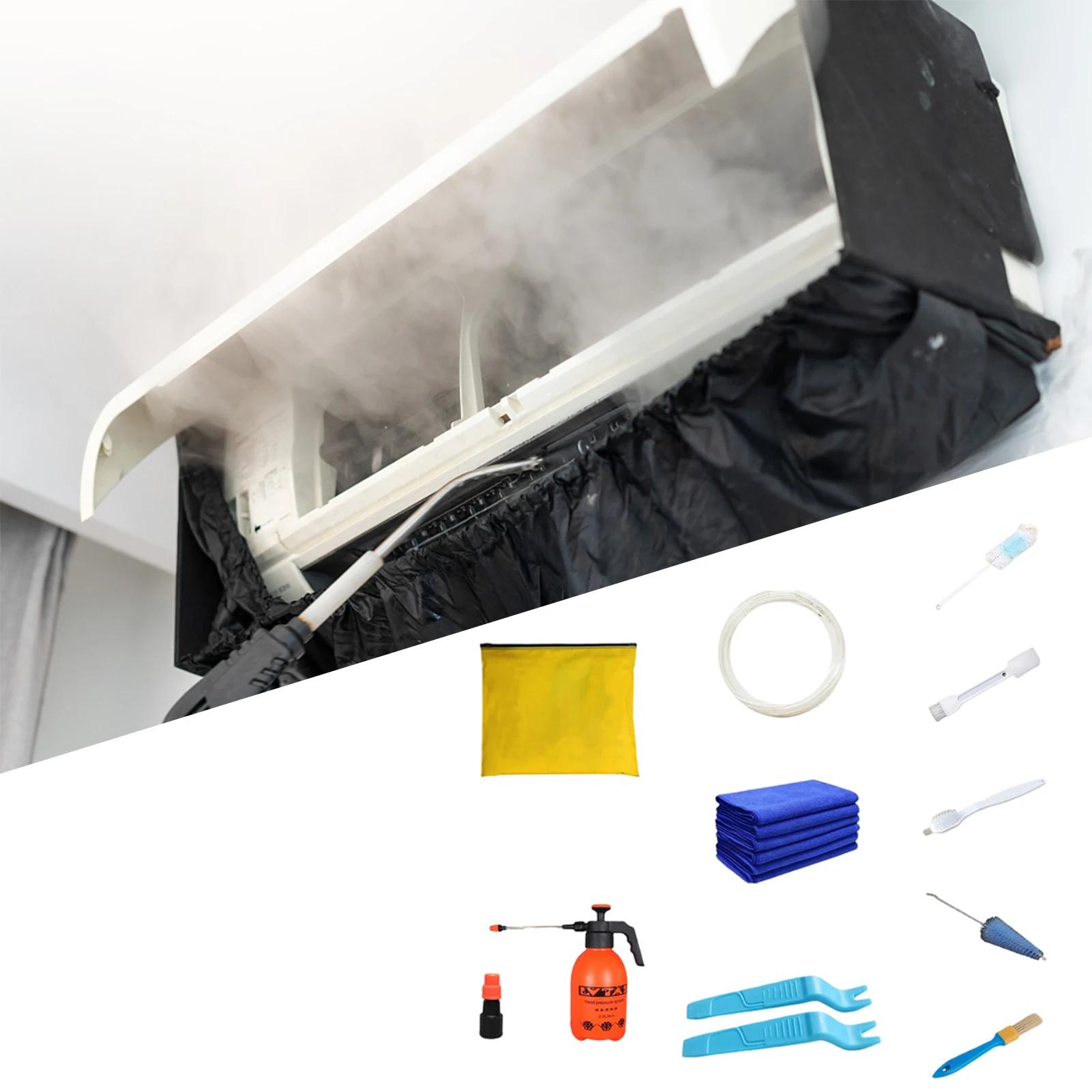 Kit de housse de nettoyage de climatiseur, 15 pièces, avec outils de nettoyage, sac de Protection ét