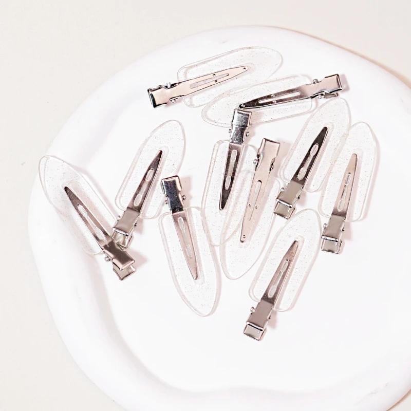 Pinces à cheveux transparentes sans couture pour filles, 10 à 50 pièces, accessoires de maquillage p