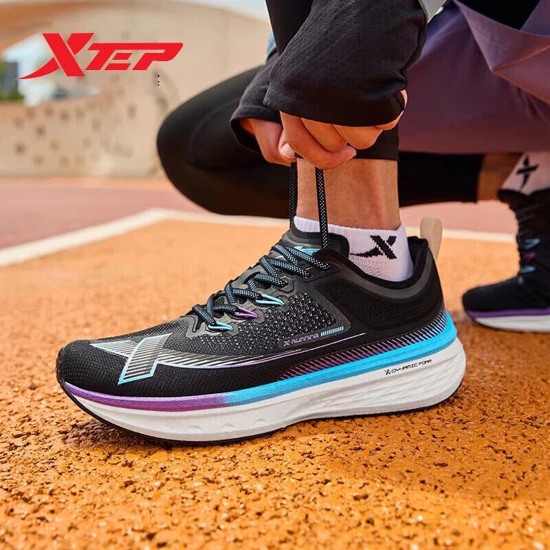 Chaussures de course Xtep pour hommes - Baskets respirantes avec absorption des chocs
