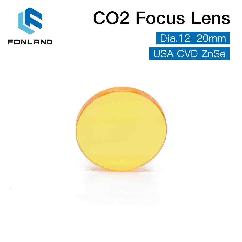 FONLAND lentille de mise au point USA CVD ZnSe dia 12 15 18 19.05 20 FL 38.1 50.8 63.5 76.2 101.6 12