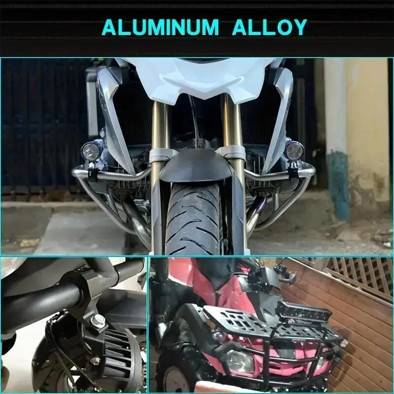 1/2/4pc universel voiture moto phares pinces supports Tube pince Kit pour camion Auto ATV moto Led b