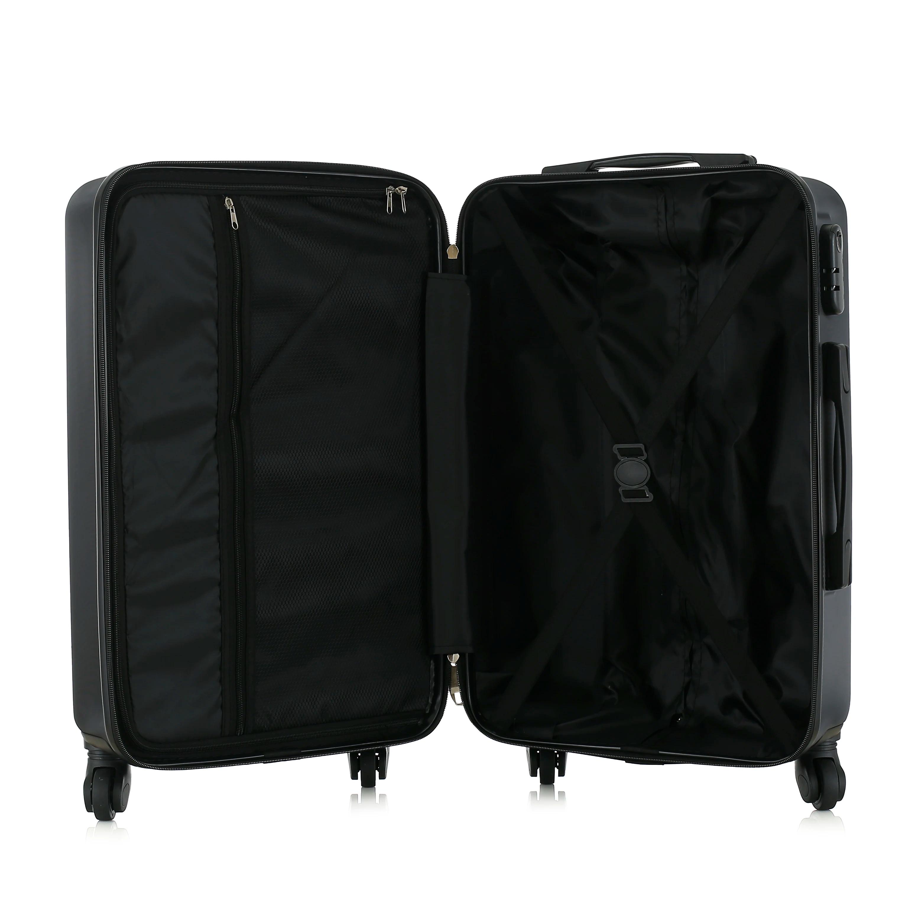 Ensembles de bagages à roulettes rigide ABS 4 pièces (18/23/27 pouces + étui à cosmétiques 13 pouces