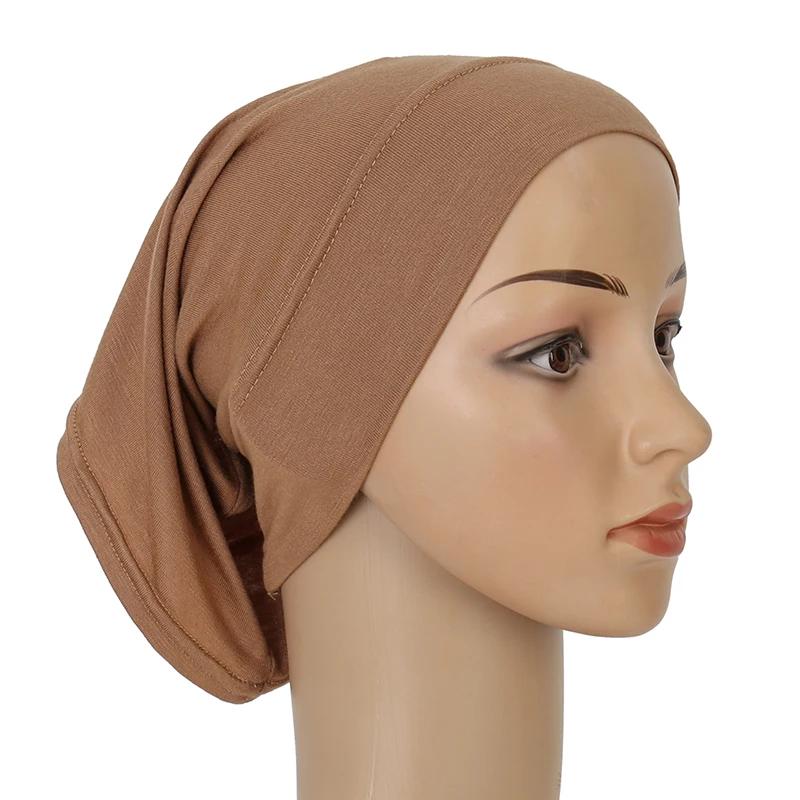 Coton Modal intérieur Hijab sous-capuchon musulman Turban Islam sous-écharpe Hijab Bonnet doux exten