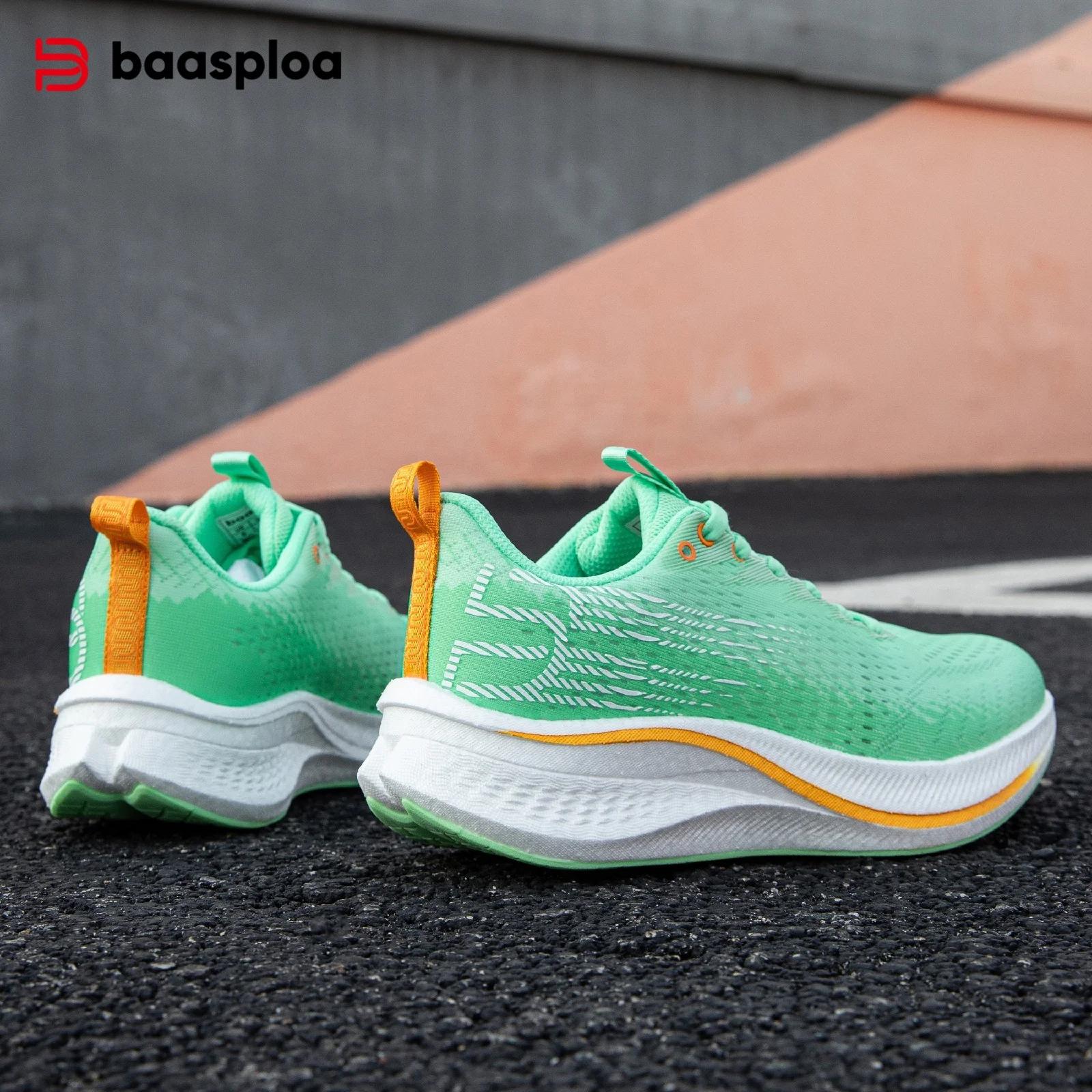 Baasploa femmes plaque de carbone chaussures de course en plein air professionnel amorti Jogging bas
