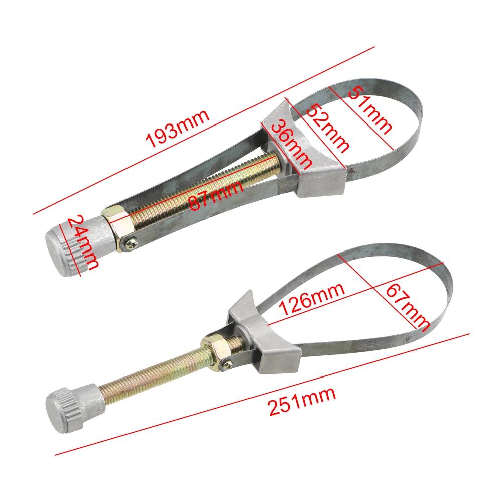 Outil de retrait de filtre à huile de voiture, outils manuels réglables de 60mm à 120mm de diamètre,