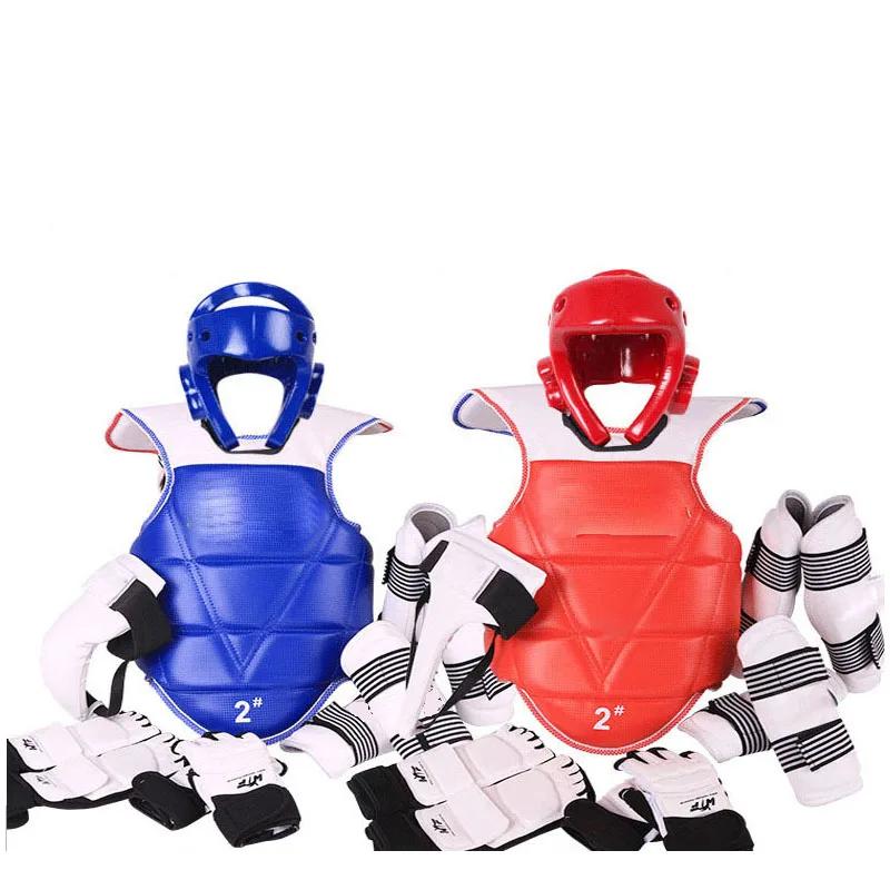Ensemble d'équipement de protection pour taekwondo, casque, armure de boxe, protecteur de tête, 5 pi