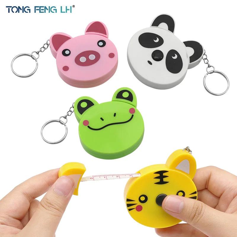 Mètre Ruban de Dessin Animé 0-150cm 0-60 Pouces Mini Portable Forme Animale Mignonne Porte-clés Mètr