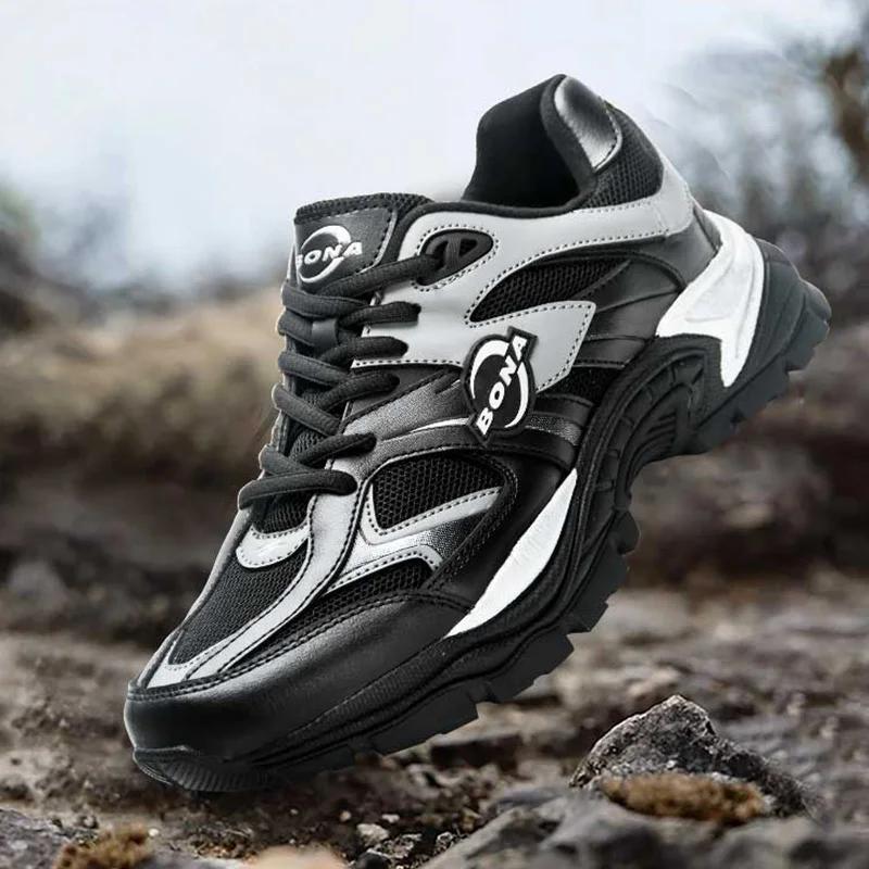 Chaussures de course homme BONA respirantes pour jogging et marche athlétique - Nouveaux créateurs