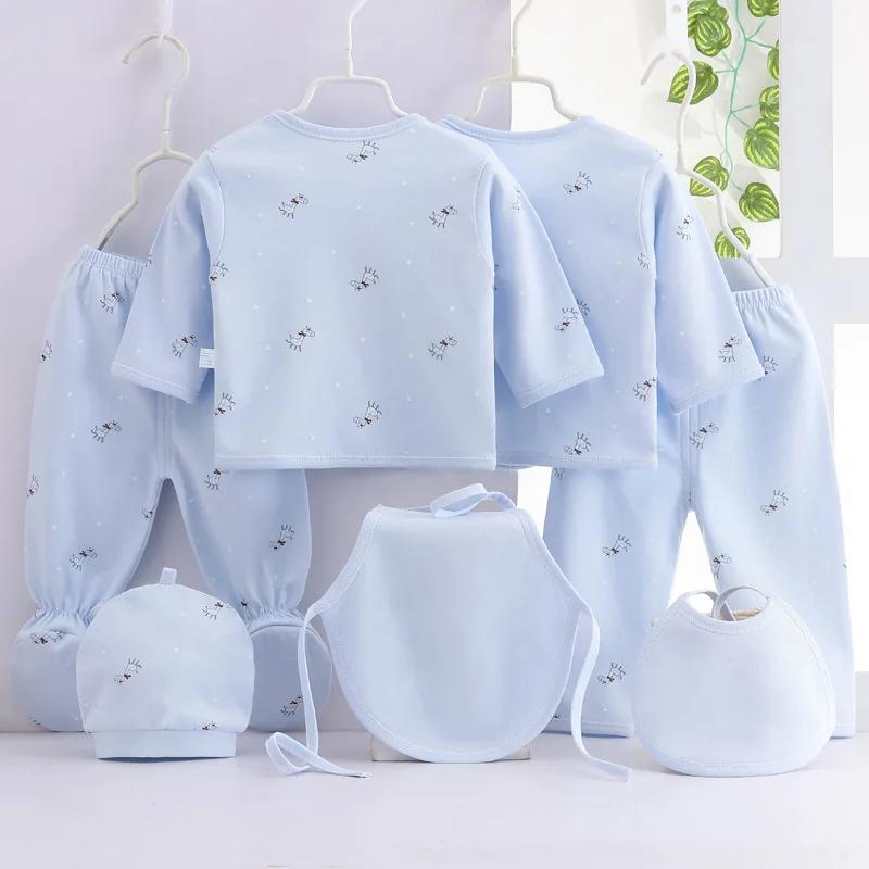 7 pièces printemps nouveau-né bébé trucs enfant en bas âge vêtements dessin animé mignon coton T-shi