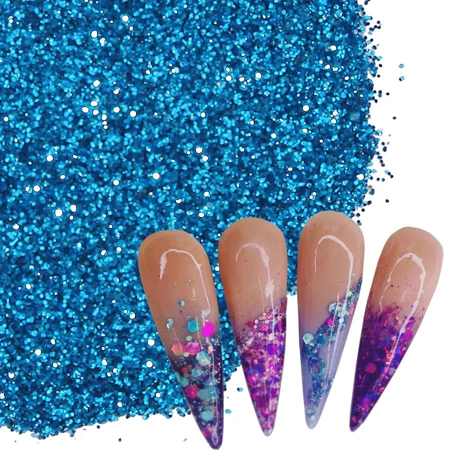 Poudre de paillettes Extra Fine pour ongles, 100g, en vrac, pour modèles de pointes d'art des ongles