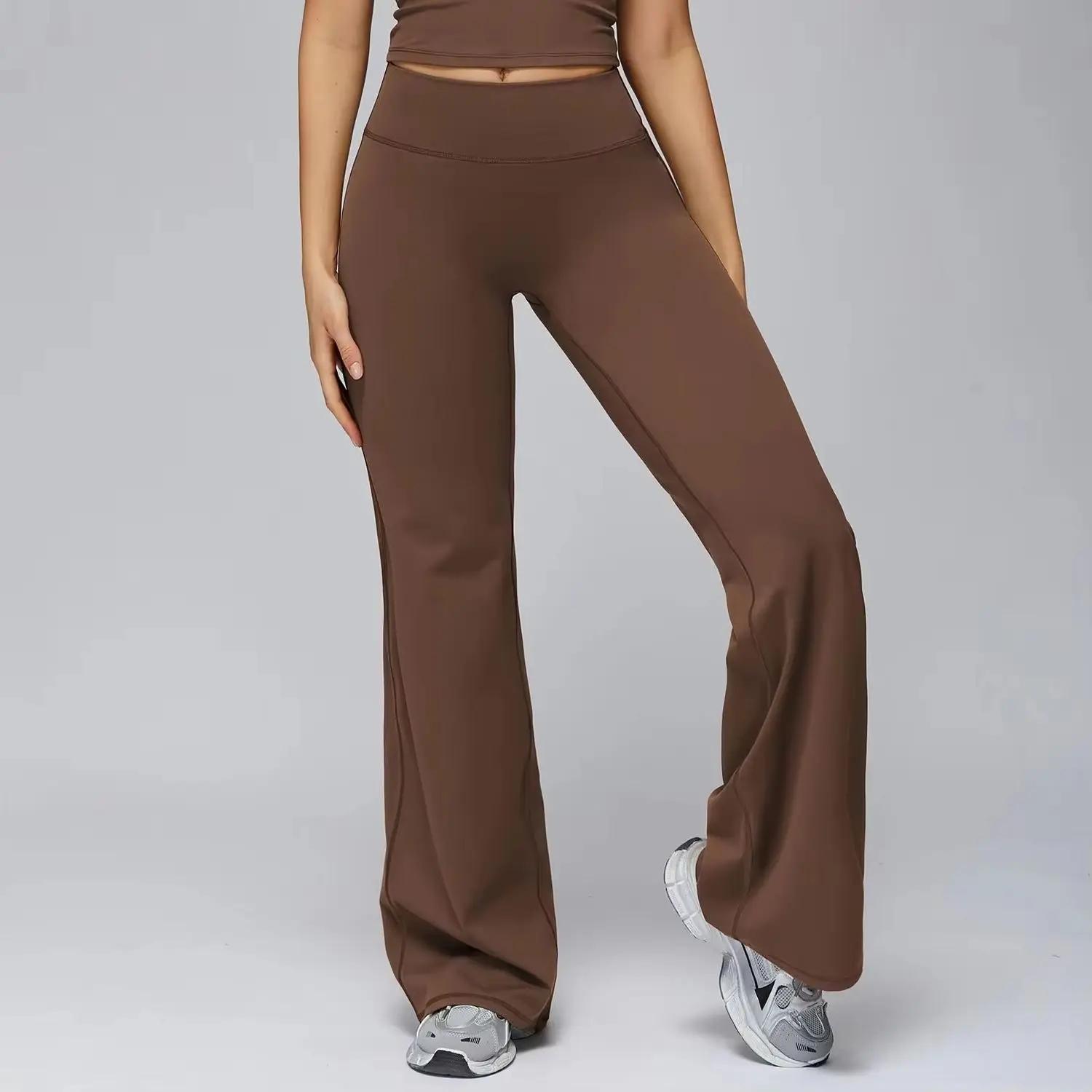 Pantalons de yoga Leggings évasés femmes taille haute pantalons à jambes larges gymnase femmes Fitne