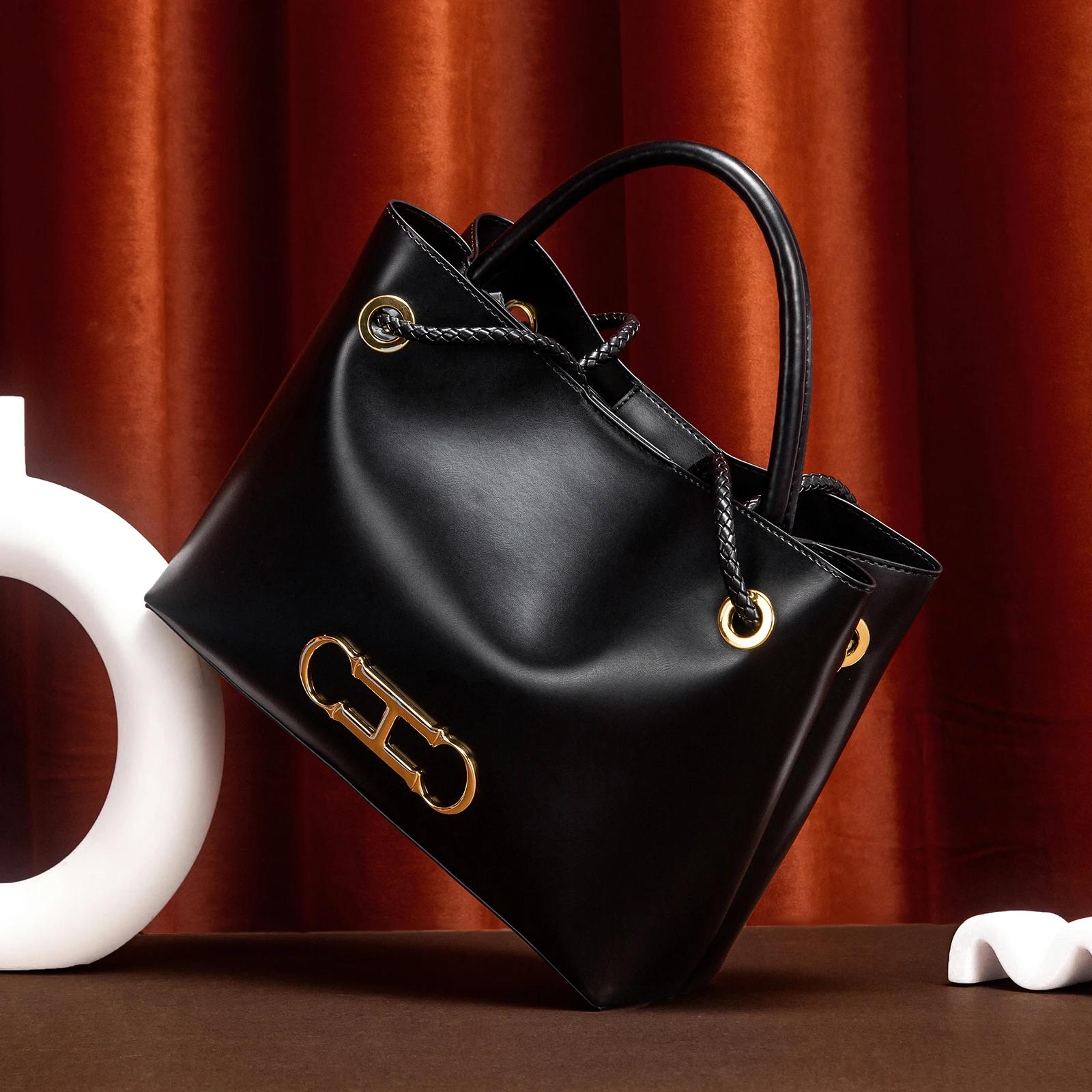 Sac à main pour femmes, fourre-tout minimaliste noir, à double usage, pour les déplacements, nouvell
