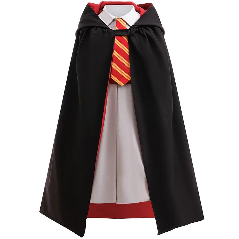 Robe d'halloween et de noël pour filles, cape, lunettes, chaussettes, Costume de Cosplay, robe de fê