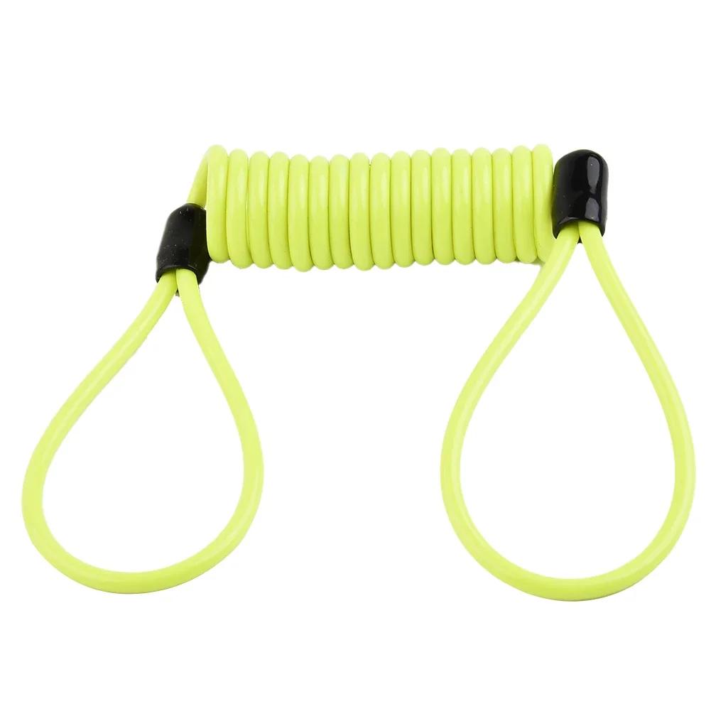 Serrure de câble à ressort de vélo de 1.2m, corde antivol, alarme, disque de verrouillage pour moto/