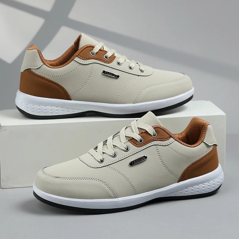 Chaussures de marche imperméables quatre saisons pour hommes, chaussures de sport décontractées en c