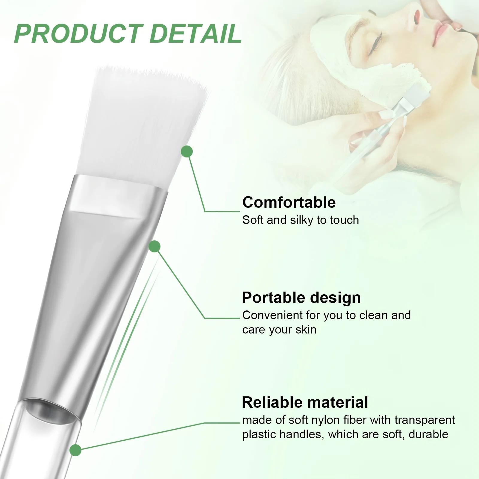 16 pinceaux pour masque facial - outils professionnels pour cosmétiques et soins de la peau, poils e