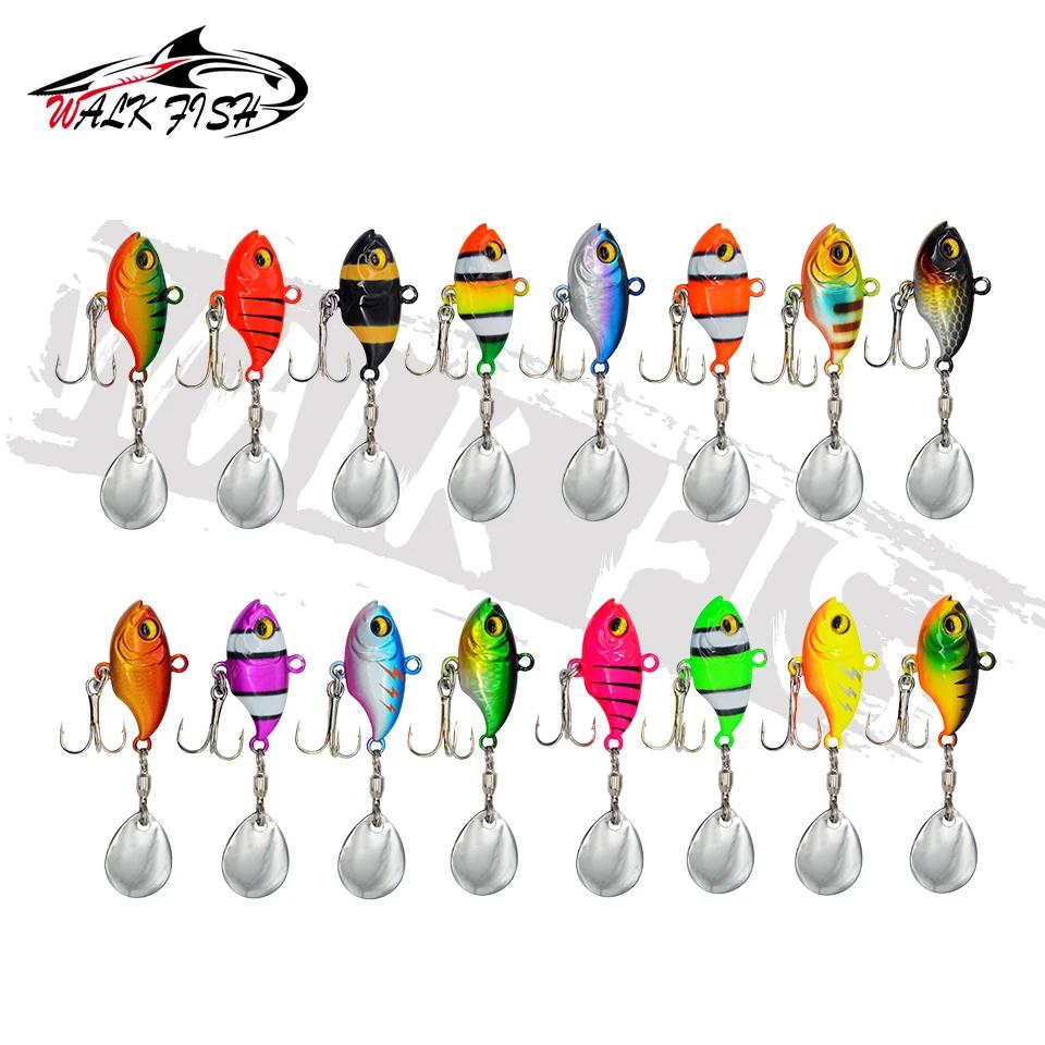 OBCK FISH-Leurre métallique coulant avec queue tournante, appât Élidéal pour la pêche, 14g, 1 unité