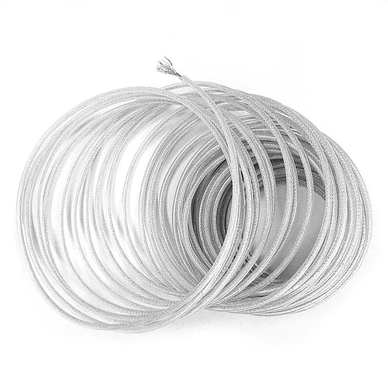 LUSQI-Fil d'acier en nylon pour débroussailleuse, 5m/10m/15m, fil de rechange pour tondeuse à gazon