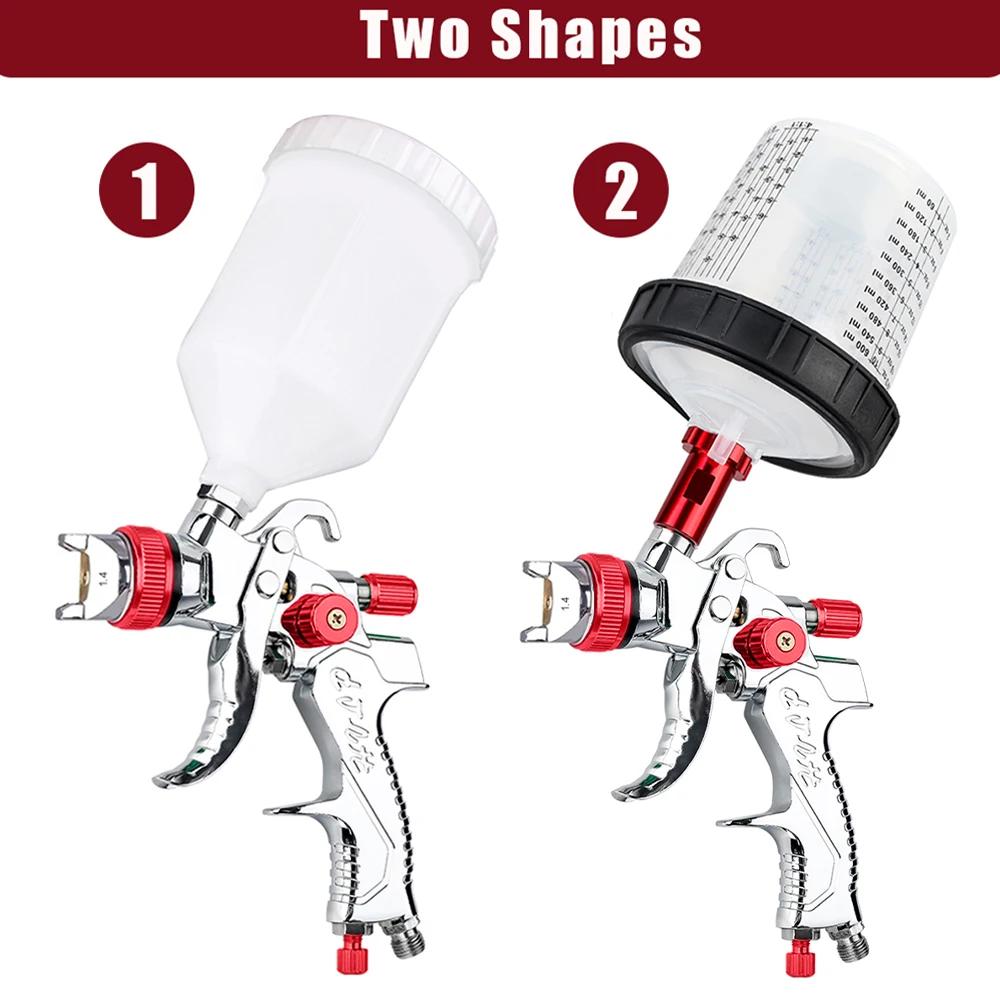Pistolet de pulvérisation professionnel HVLP de 1,4 mm, 1,7 mm, 2,0 mm, outil de pistolet de peintur