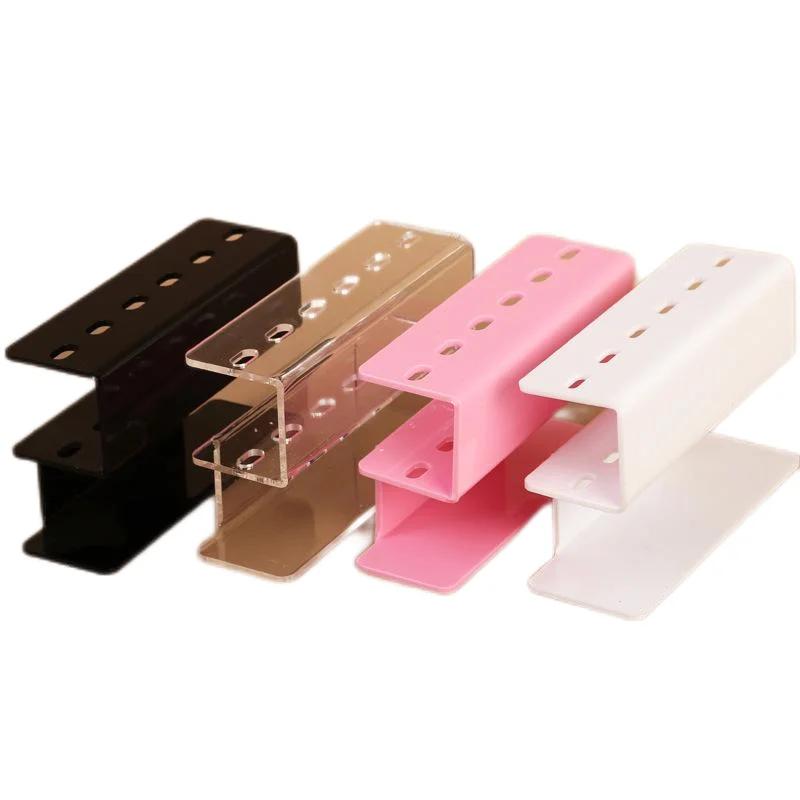 Support de rangement pour pinces à cils en acrylique, ensemble de 6 outils de maquillage durables av