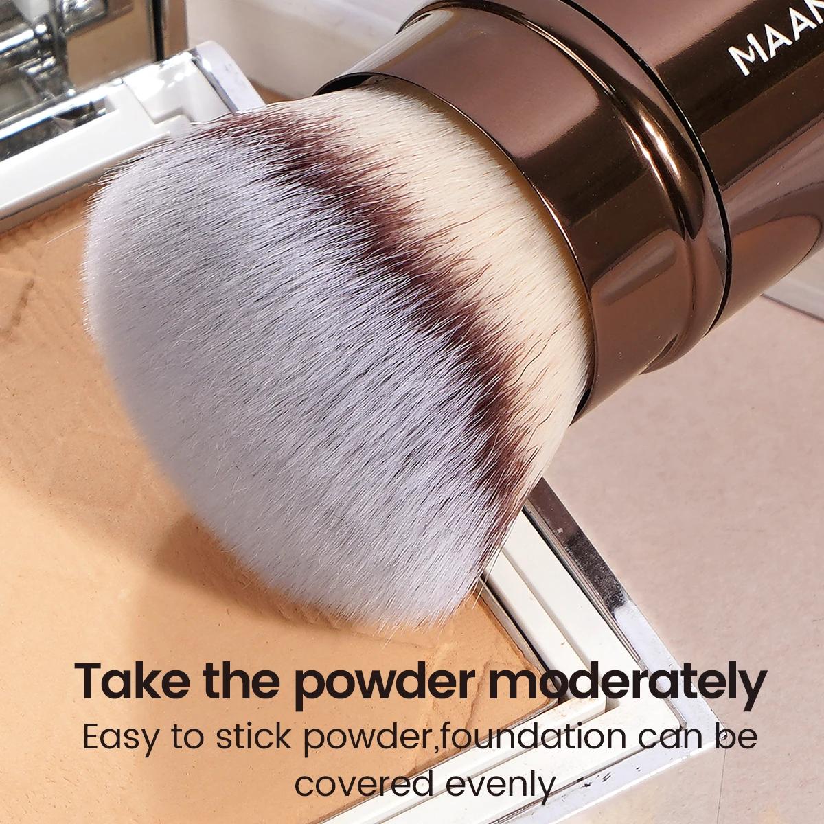 MAANGE-Pinceaux de maquillage à double tête, brosse pour fond de teint, poudre, correcteur, blush, b