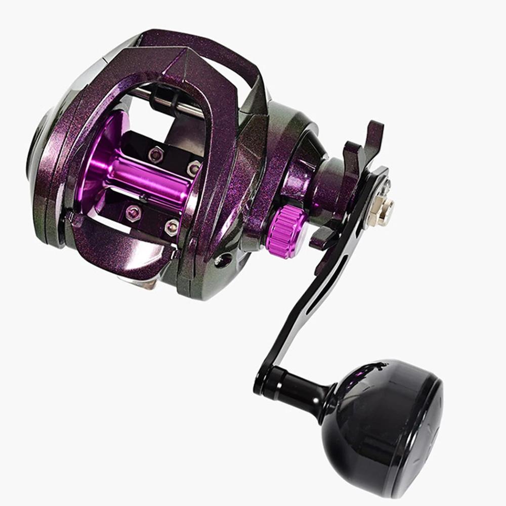 Moulinet de pêche Baitcasting à traînée maximale de 12KG, 5.3:1, roue à gouttelettes à longue portée