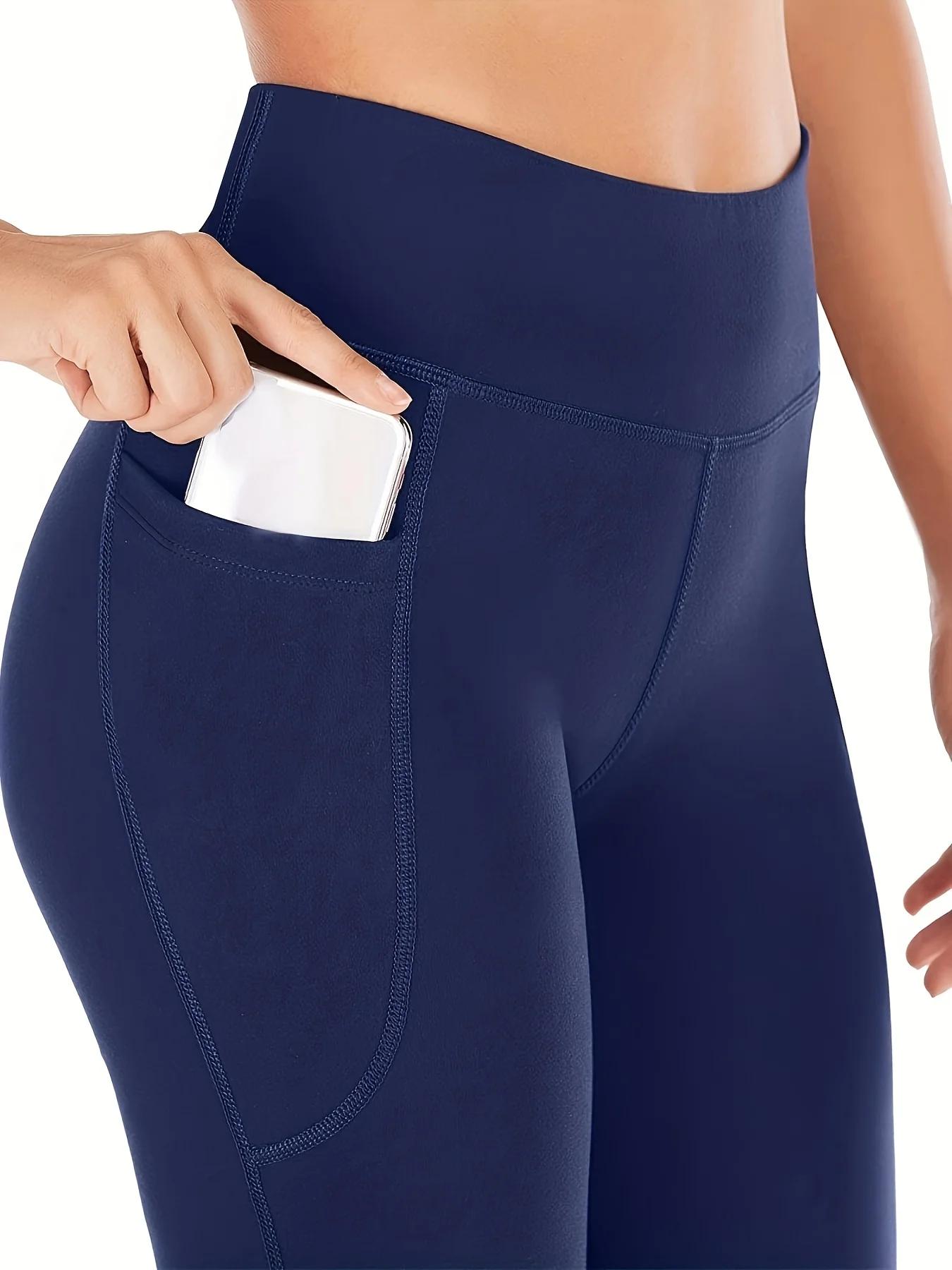 Pantalon de yoga Bootcut avec poches pour femme - Leggings évasés