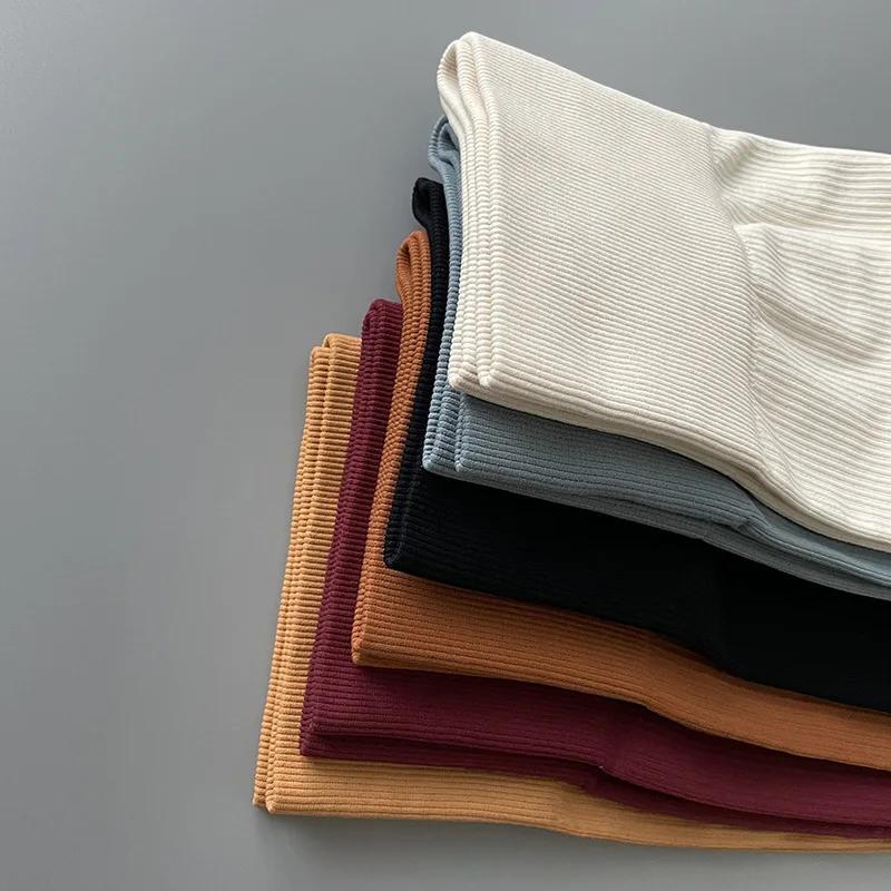 Pantalons de Yoga côtelés pour femmes, Leggings de gymnastique taille haute, collants de Sport, Fitn
