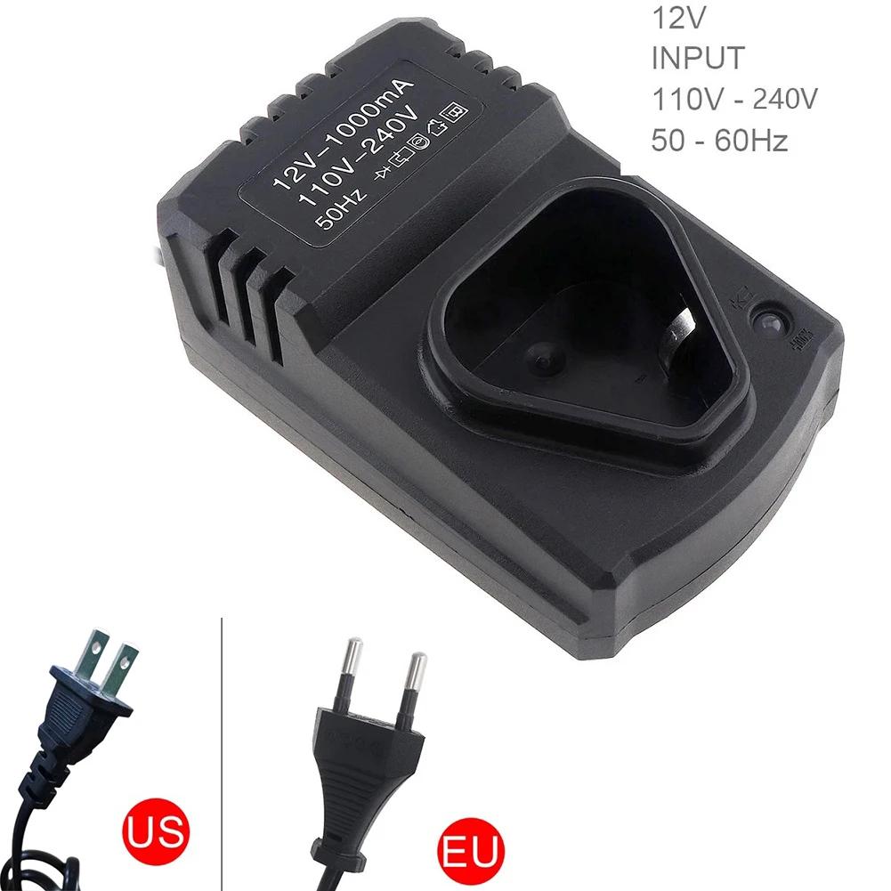 Chargeur universel pour perceuse électrique 12V, 1 pièce, chargeur Rechargeable Li-Ion DC US/EU, Sup