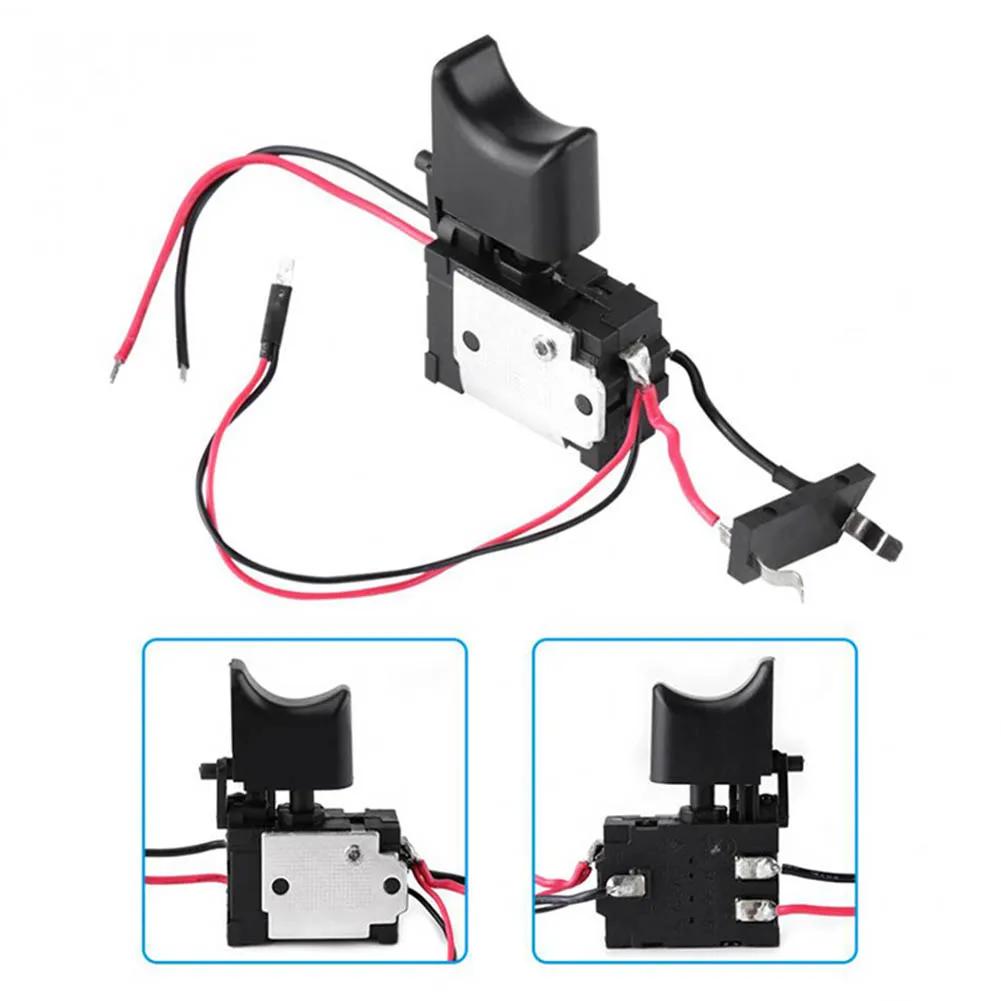 Interrupteur de perceuse électrique DC7.2-24V, bouton de contrôle de vitesse pour perceuse sans fil 