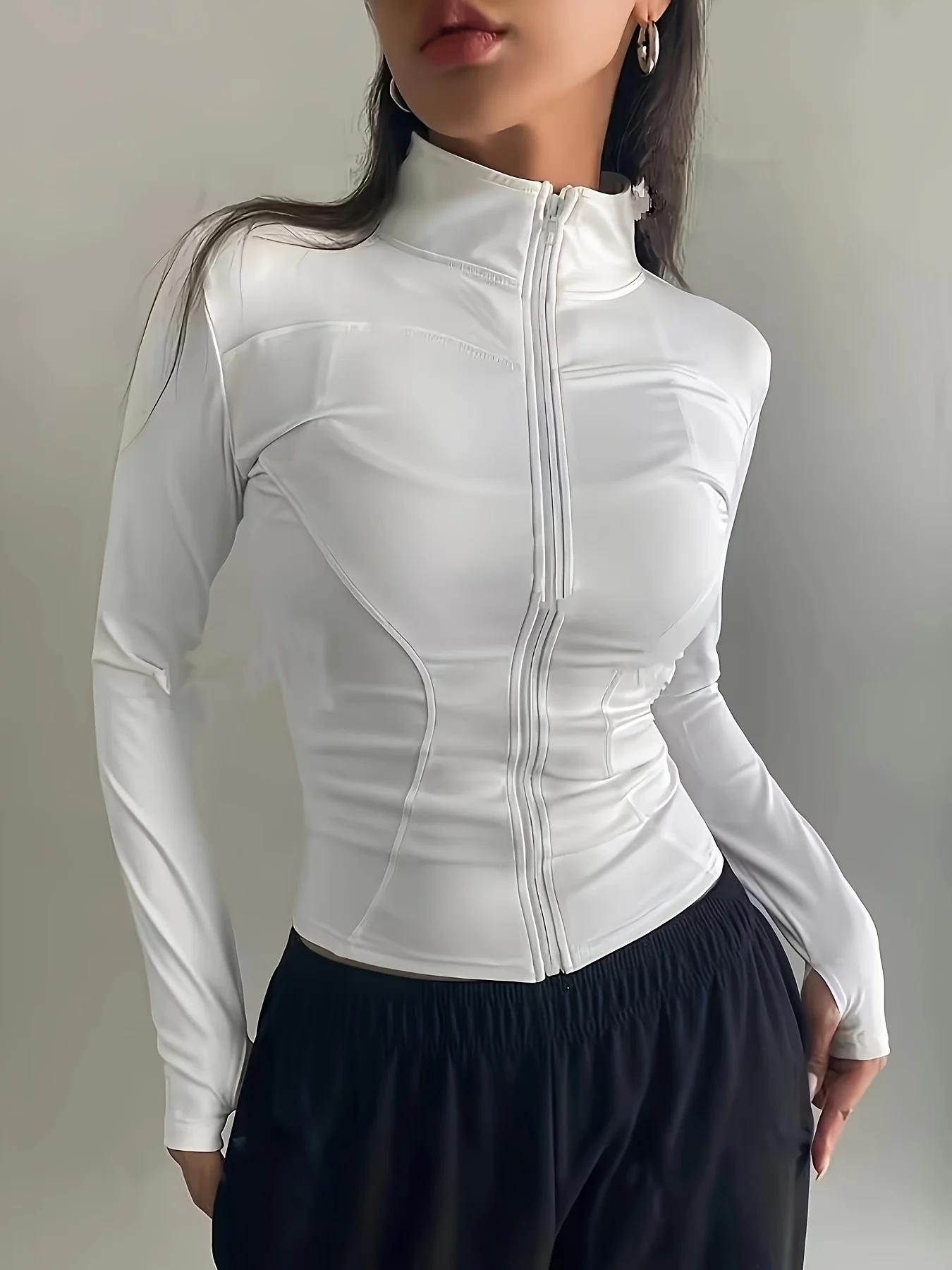 Veste Rétro à Col Montant pour Femme Printemps 2026 Nouvelle Collection - Manteau Court Décontracté 