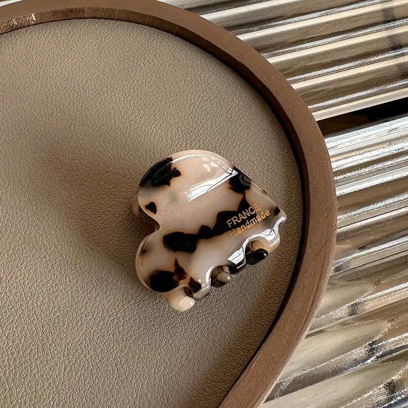Petite griffe de cheveux en acétate de 3.5cm, crabes pour filles, jolies pinces à cheveux en forme d