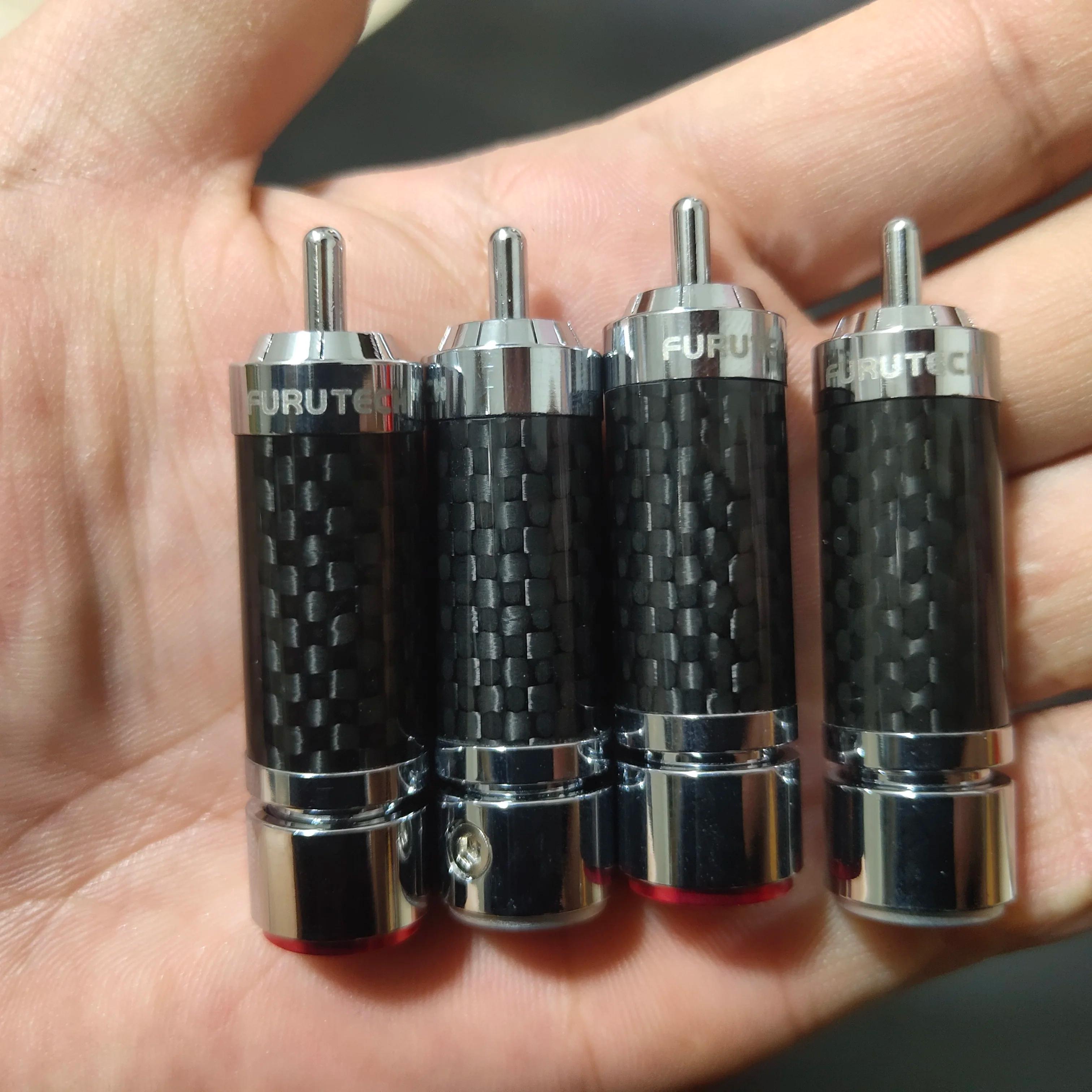 Furukawa – prise lotus RCA plaquée rhodium, d'origine Furutech CF-102(R), haut de gamme, sans soudur