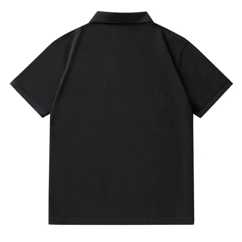 Polo hommes grande taille 1XL-7XL 110-175kg Polo à manches courtes t-shirt Polos amples hauts surdim