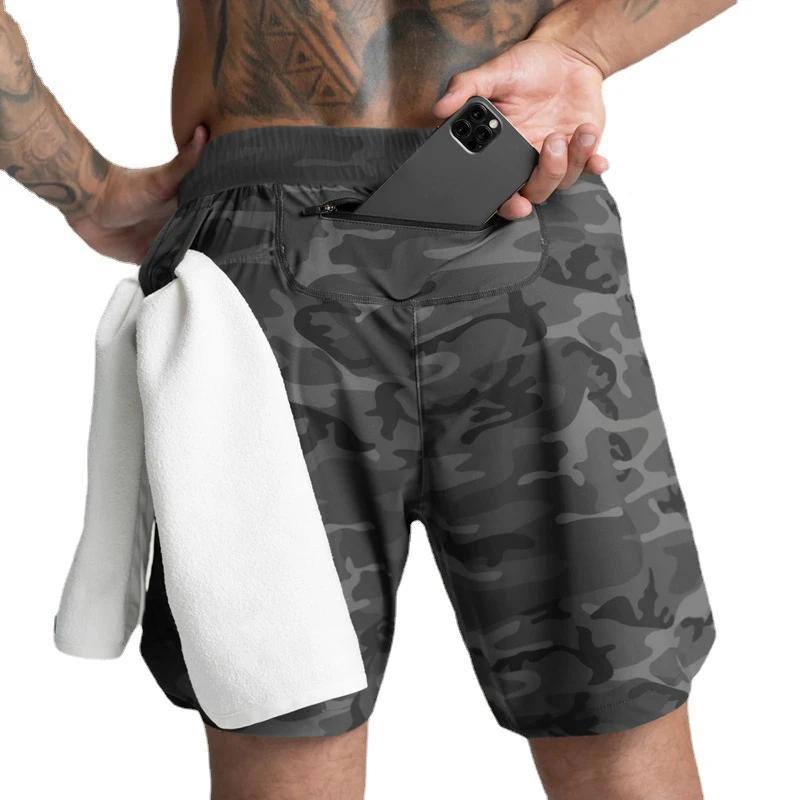 Short pour Homme Tissé à une Couche, vaccage Rapide, Solide, Course à Pied, Fitness, dehors, Décontr