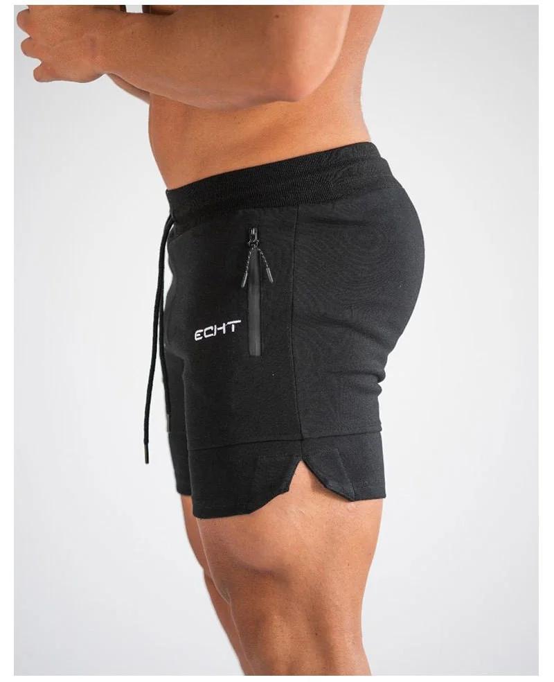 Pantalons de survêtement à poche zippée pour hommes Shorts de sport de fitness hommes pantalons cour