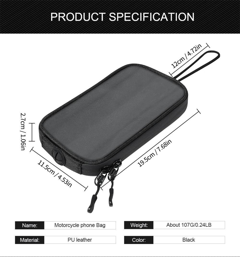 WOSAWE – sac de réservoir magnétique pour moto, support de Navigation GPS Mobile, sacs étanches pour