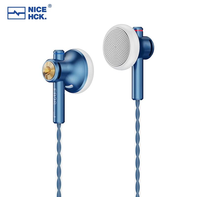 NICEHCK EB2S PRO 3.5/4.4mm prise Microphone à tête plate écouteurs HIFI filaire écouteur 15.4mm LCP 