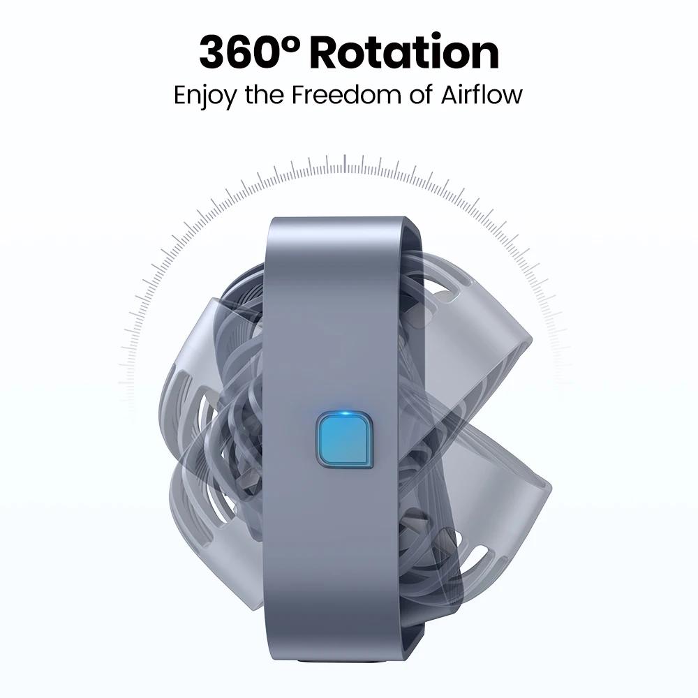 TOPK Mini ventilateur Portable USB ventilateur de bureau Table flux d'air fort et fonctionnement sil