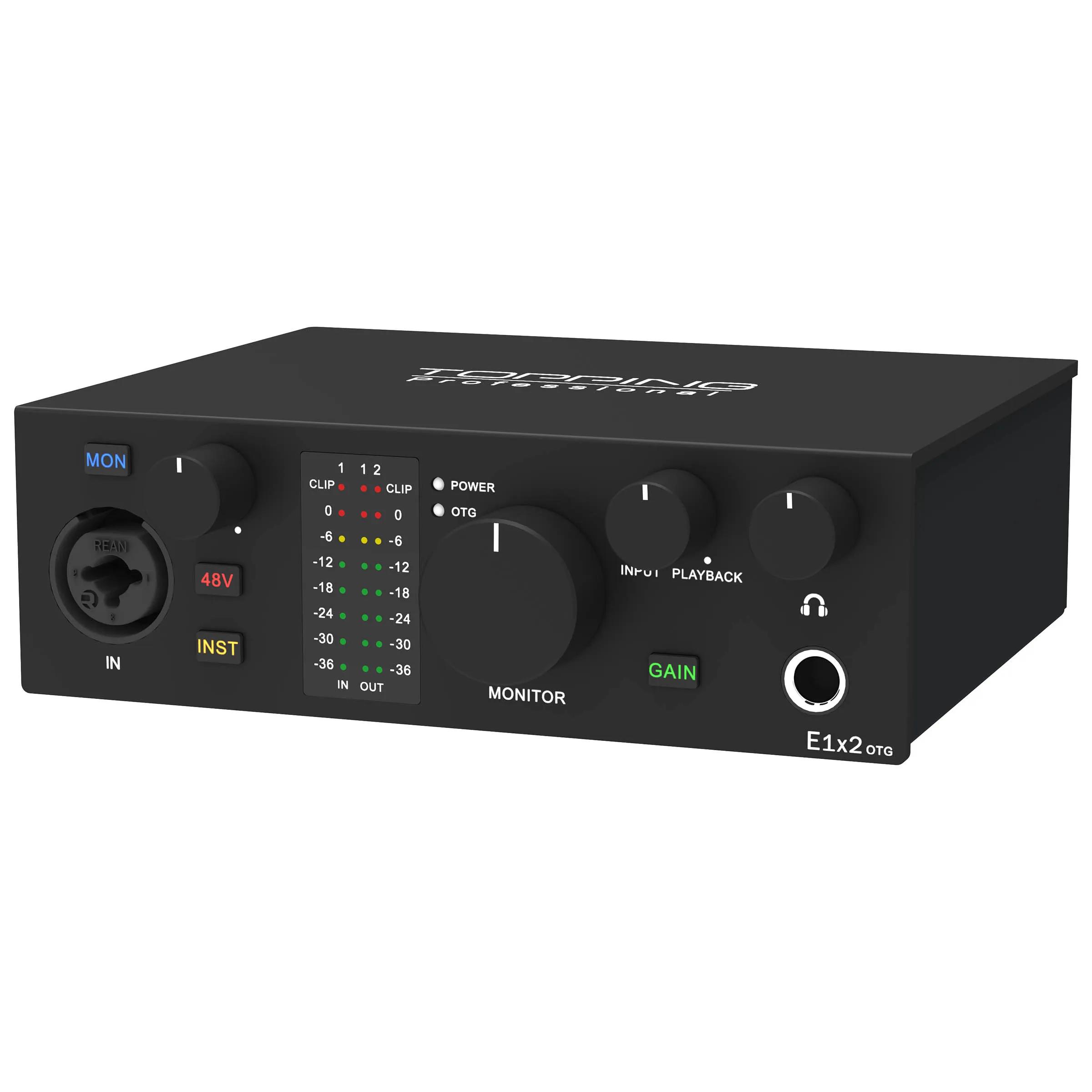 Topping E1x2 OTG profession elle Audio-Schnitts telle ordinateur téléphone singen Streaming en direc