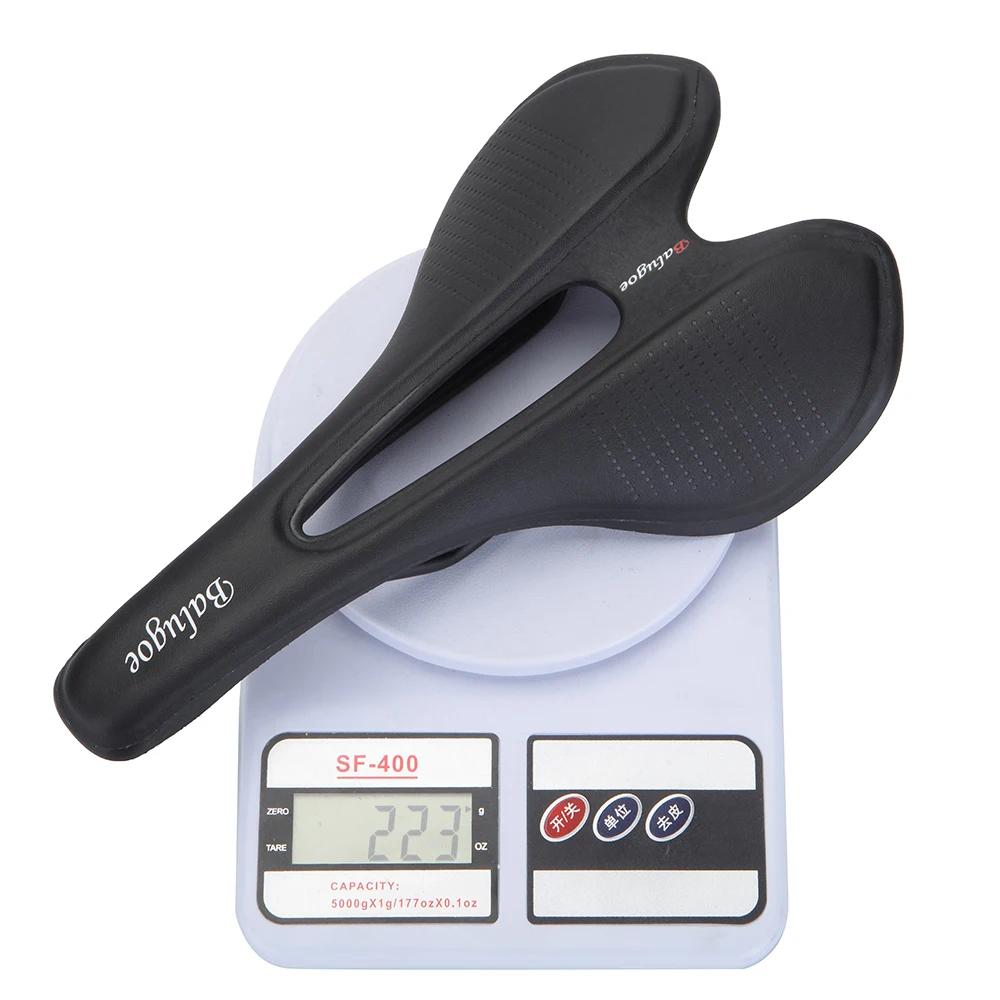 Selle de vélo vtt montagne route siège de vélo en cuir PU rempli de Gel coussin de cyclisme conforta