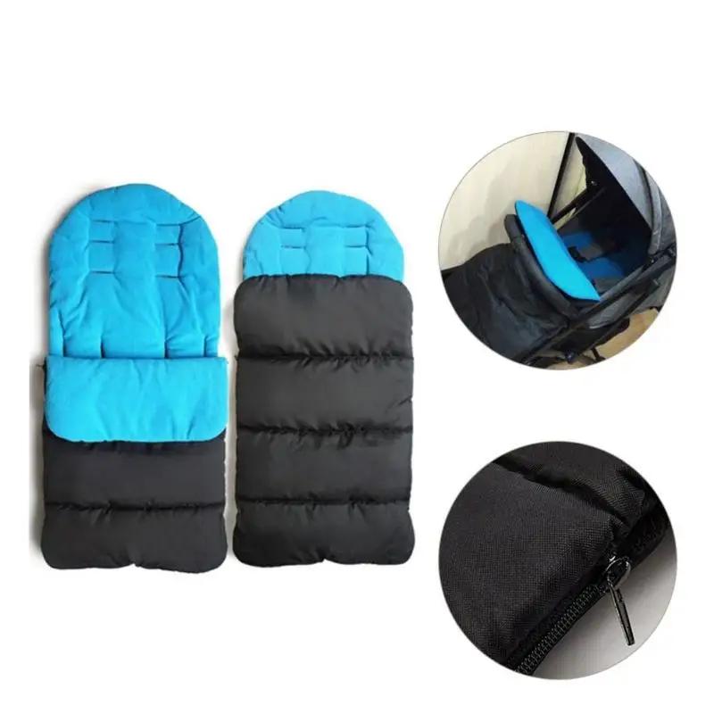 Housse de pied chaude pour poussette de bébé, coussin universel avec couverture épaisse en coton pou