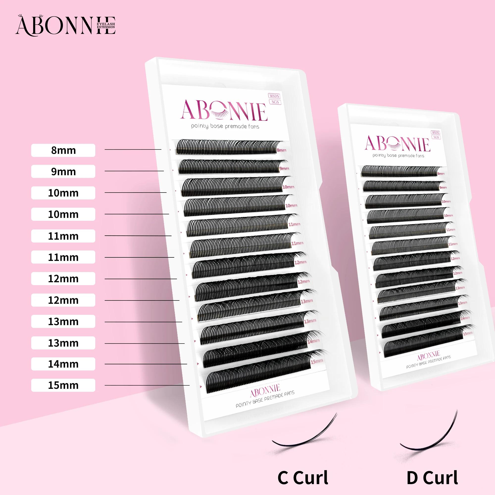 Abonnie Angel Lashes – Extensions de cils individuels pré-faits en forme de fleur 5D, cils effilés p