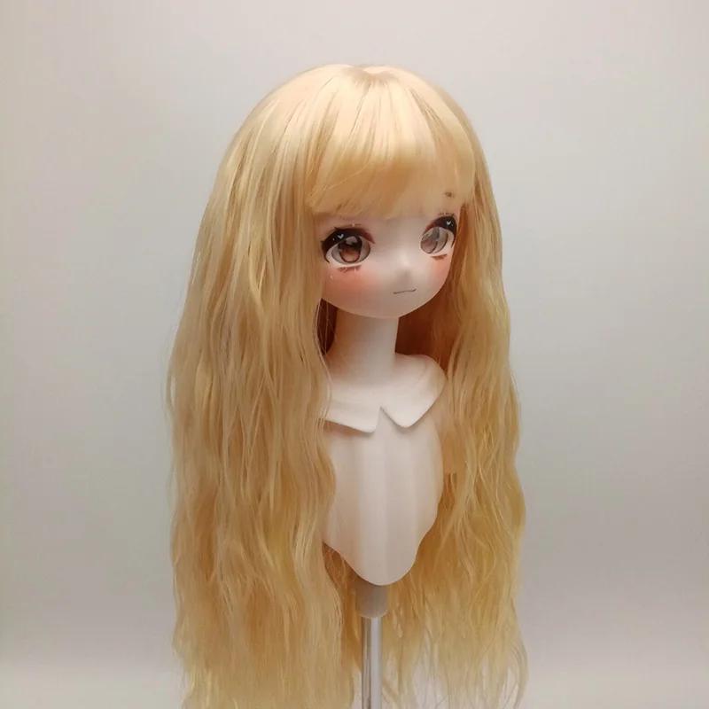 Perruque de poupée pour 1/6 et 1/4 et 1/3 Bjd, perruque longue bouclée avec frange, accessoires de j
