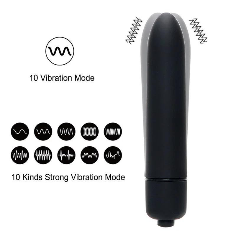 Vibromasseur étanche pour femme, 10 vitesses, clitoris, antivibrateur vaginal, gode, jouets sexuels 