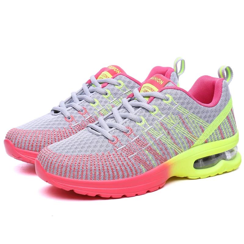 Baskets à plateforme respirantes femmes - Chaussures de sport décontractées confortables pour marche et course