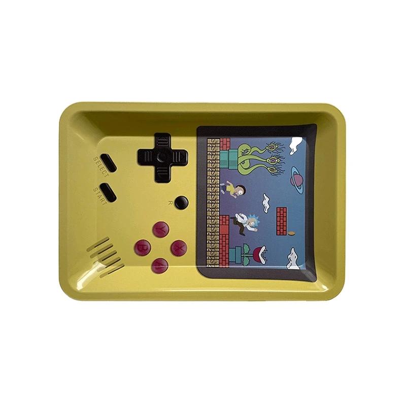 Plateau roulant en métal coloré, assiette à tabac, accessoires pour fumer des cigares, conteneur de 